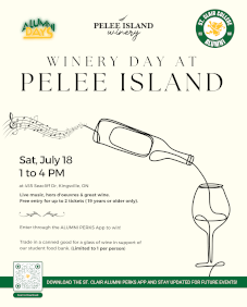 Alumni Days - Pelee Island Winery - July 18, 2026