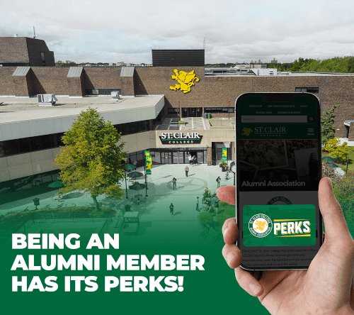 Register your St Clair College Alumni Perks Account